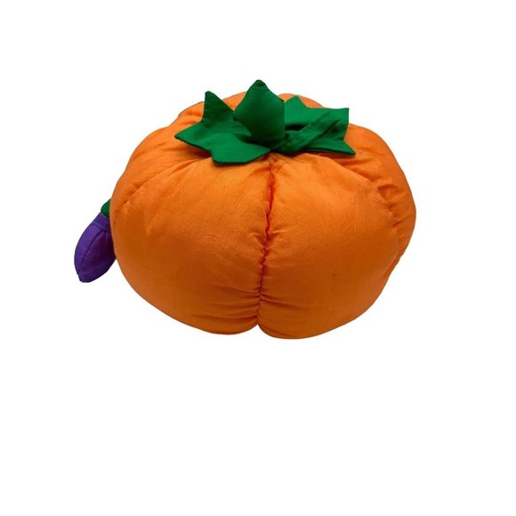VTG Gibson Greetings Nylon‎ Pumpkin Plush Jack o Lantern Toy Halloween - Picture 4 of 6